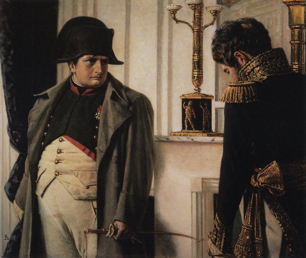 Napoleão e o marechal Loriston, 1900.