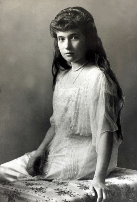 Grand Duchess Anastasia Nikolaevna (aged 17 on the day she was shot) // “She was a mischievous girl – a shortcoming which she corrected as she grew up. Very lazy, as is often the case with very capable children, she had beautiful French pronunciation and would act out little theatrical scenes with real talent.” (From the memoirs of Pierre Gilliard, French teacher)