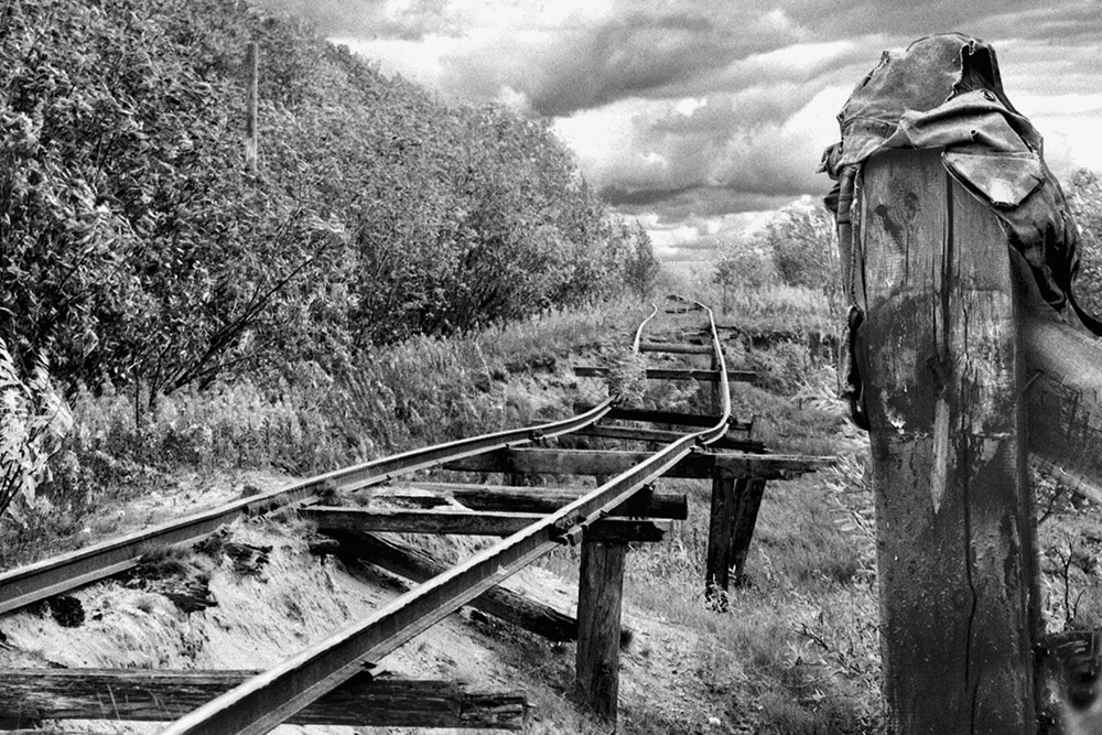 Die Polarkreiseisenbahn, eine alte und stillgelegte Route zu einem Gulag-Camp im Nordwesten Sibiriens, 1977 © Wladimir Sedych, 2013.
