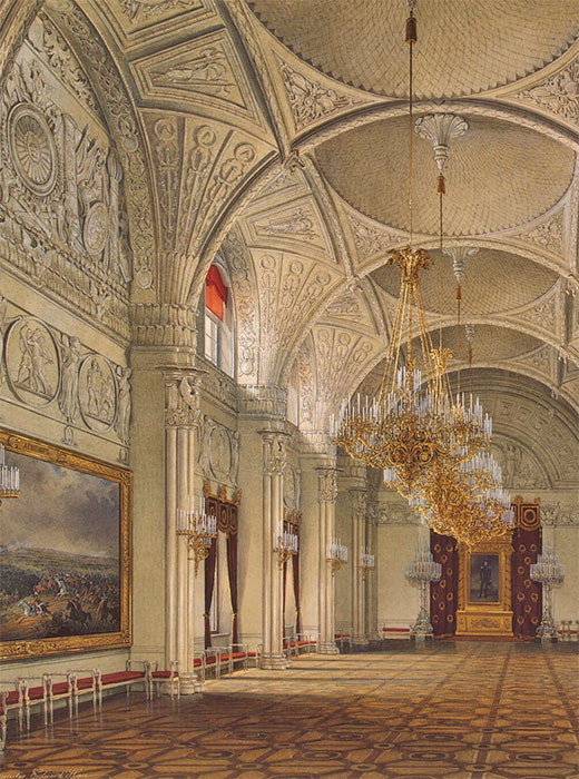 エドゥアルド ガウが描いた冬宮殿 ロシア ビヨンド