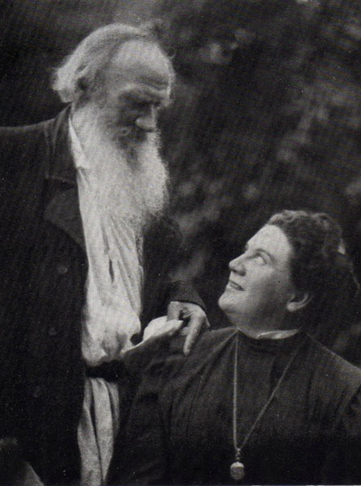 "Love is life. Everything that I understand, I understand only because I love. Everything is, everything exists, only because I love. Everything is united by it alone. Love is God, and to die means that I, a particle of love, shall return to the general and eternal source." / 1908, Leo Tolstoy with his daughter Alexandra