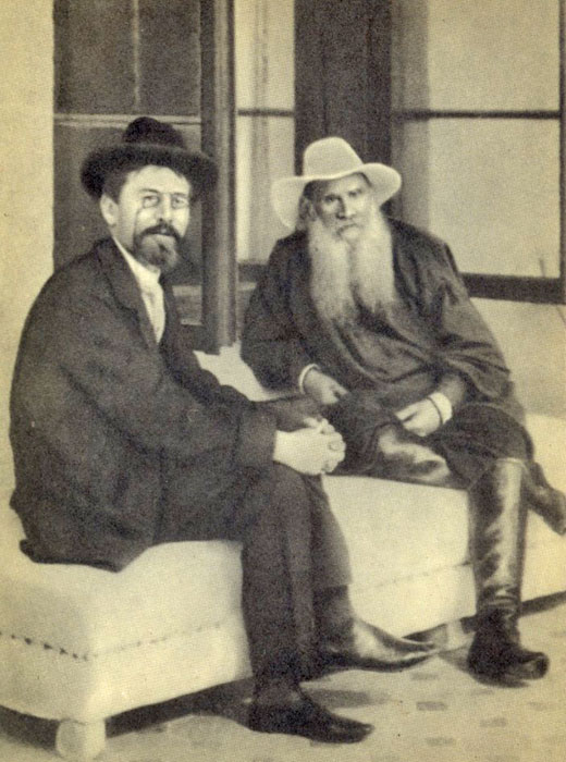 "And all people live, not by reason of any care they have for themselves, but by the love for them that is in other people." / 1901, Leo Tolstoy and Anton Chekhov, a Russian playwright and writer