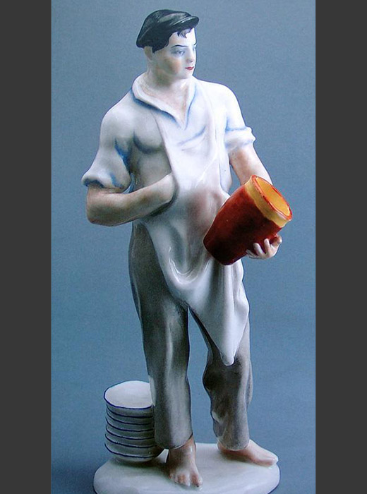 Skulptur eines Töpfers. 1926.