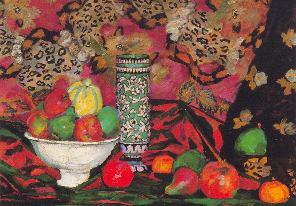 　果物の静物画、イリヤー・マシコフ、1908年