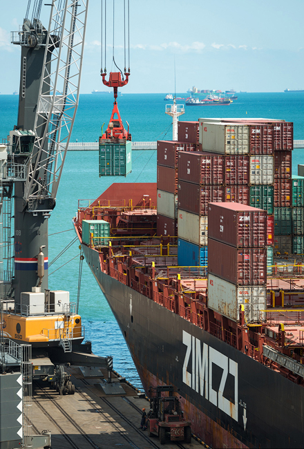 Brodova koji prevoze kontejnere je manje, međutim, posljednjih se godina bilježi porast njihovog broja.