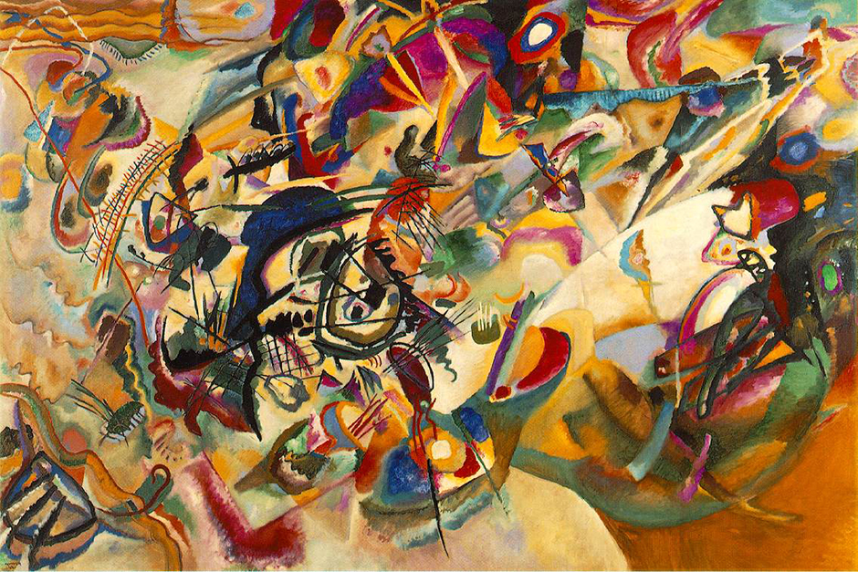 For Wassily Kandinsky, the bedrock of any creative activity was the composition as a concept. Therefore, his compositional works stand apart from the rest of his oeuvre. "From the very outset," the artist wrote, "that one word "composition" sounded to me like a prayer." // Composition VII, 1913