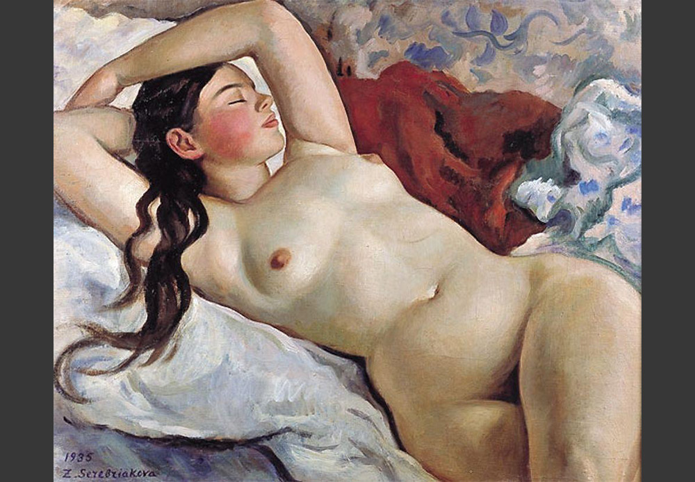 『横たわるヌード』、ジナイーダ・セレブリャコーワ。1935
