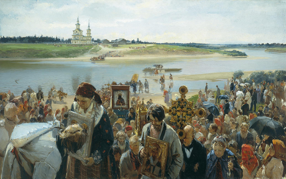 Illarion Pryanishnikov. "Religious procession" 1893