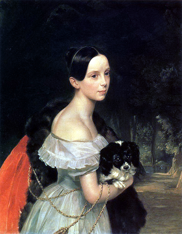 何世紀もの期間を通じて様々な変化が生じたが、ある一つのことだけは常に不変だった。それは、ロシア女性が芸術的なインスピレーションの源となったということだ。/ 『U.M. スミルノワの肖像』1841年 カルル・ブリュロフ