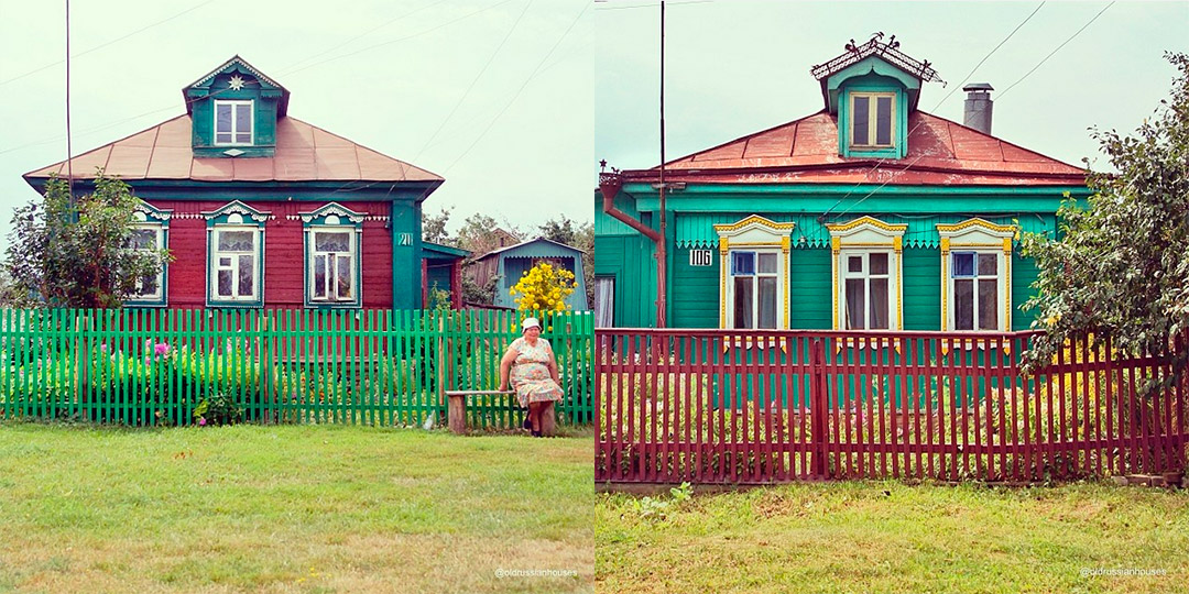 1.	Instagram account @oldrussianhouses objavljuje fotografije tipičnih drvenih kuća koje možeš pronaći bilo gdje u Rusiji, ako odeš par kilometara od velikih gradova. 