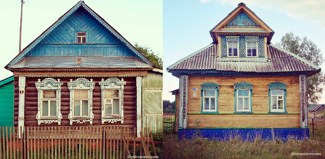 Функционалната цел на традиционните руски декорации около прозорците е да се запълни луфтът между дограмата и стената на дървената къща.