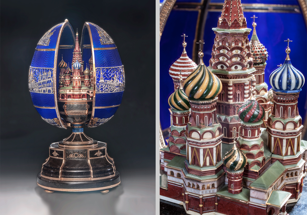 In early August, the Historical Museum in Moscow will open an exhibition by famous contemporary jeweler Andrei Ananov, dedicated to his 70th anniversary, entitled “Returning What’s Lost...” // Saint Basil Cathedral Easter Egg