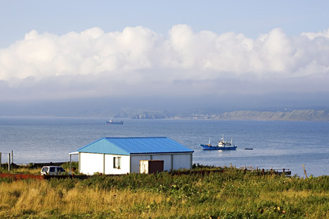 Kunashir, one of the southernmost of the Kuril Islands chain.