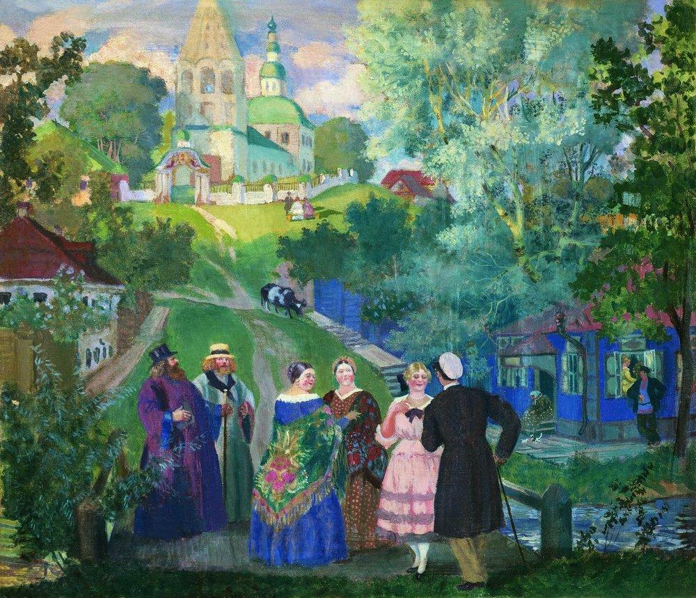 Summer province, 1922, Boris Kustodiev.