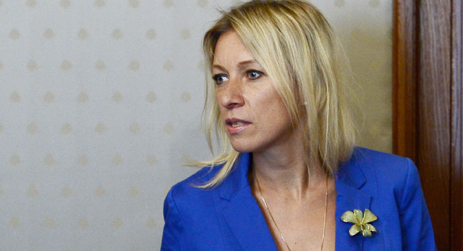 Maria Zakharova, nuovo portavoce del Ministero russo degli Affari Esteri