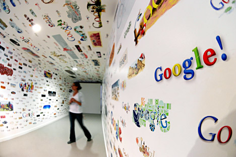 Russian regulator deems Google broke competition law. Source: Zuma\TASS
