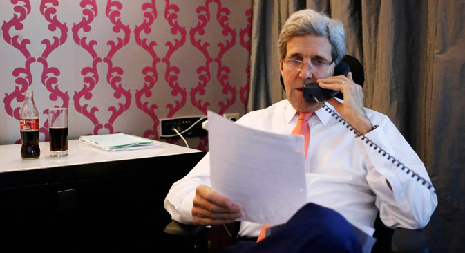 Kerry poderá se encontrar com presidente russo, segundo porta-voz de Pútin.