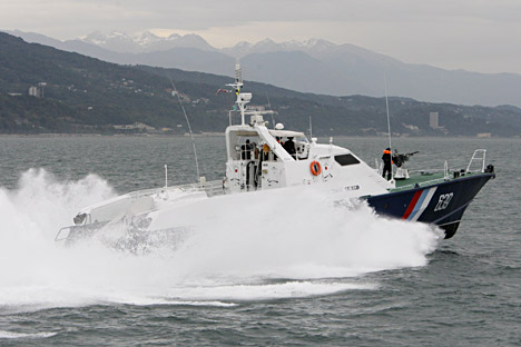 A Sobol border patrol boat.