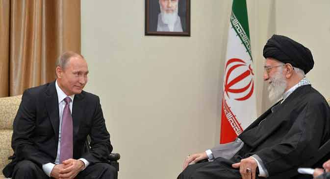 Vladimir Putin and Ayatollah Khamenei discussed Syria, bilateral relations.