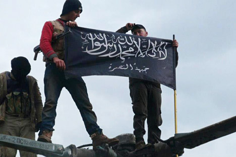 Para pemberontak dari kelompok Jabhat al-Nusra atau yang dikenal juga sebagai front al-Nusra,