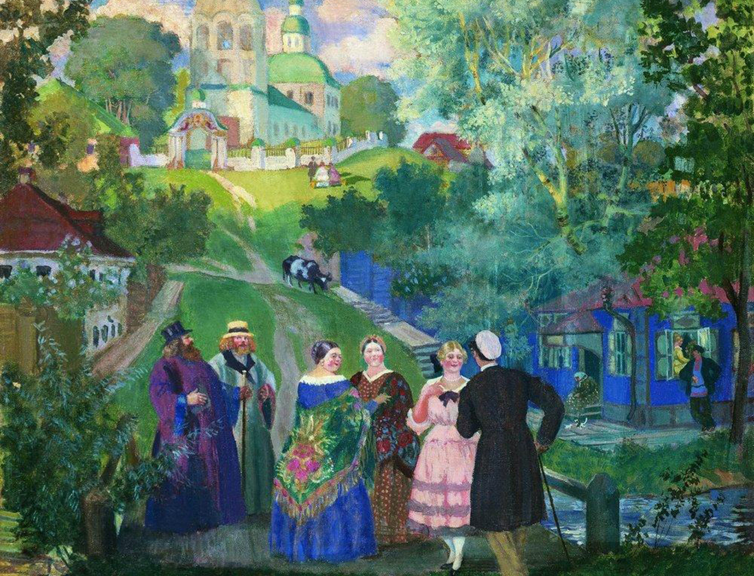 　『夏の農村』、ボリス・クストーディエフ、1922年。