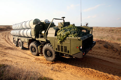A S-300 long range surface-to-air missile system