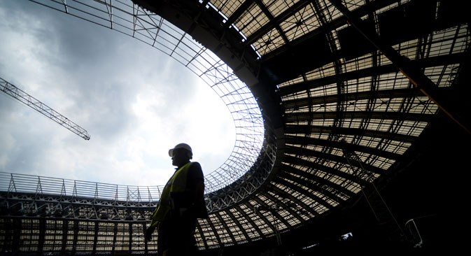 Rusija razmišlja na veliko: za prvenstvo gradijo najsodobnejše stadione. Avtor: Konstatntin Čabalov / RIA Novosti