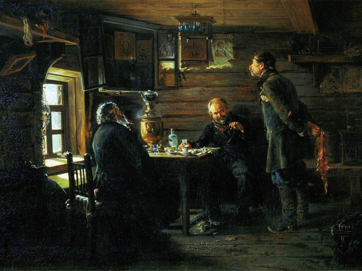 Fans of Nightingales, 1873. After this work Vladimir Makovsky was honored as a member of the St. Petersburg Academy of Art. Fyodor Dostoevsky was impressed: “These diminutive paintings, in my view, express love for humanity — not only Russian, but humanity in general.”