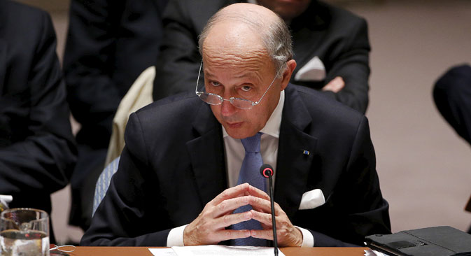 French Foreign Minister Laurent Fabius.
