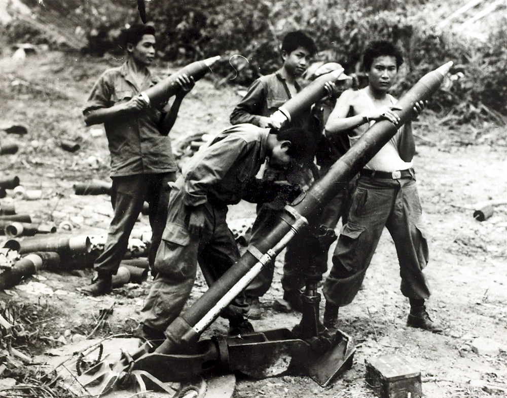 Laotian soldiers near Vietnam in the 1960s. 