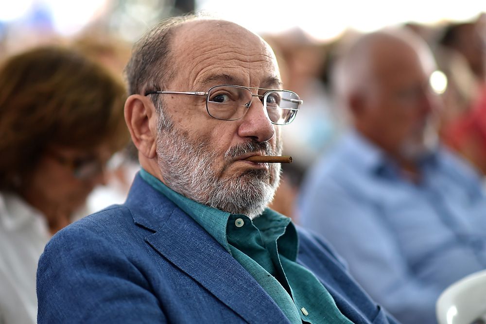 Umberto Eco attends Festival Della Comunicazione on September 13, 2014 in Camogli, Italy.