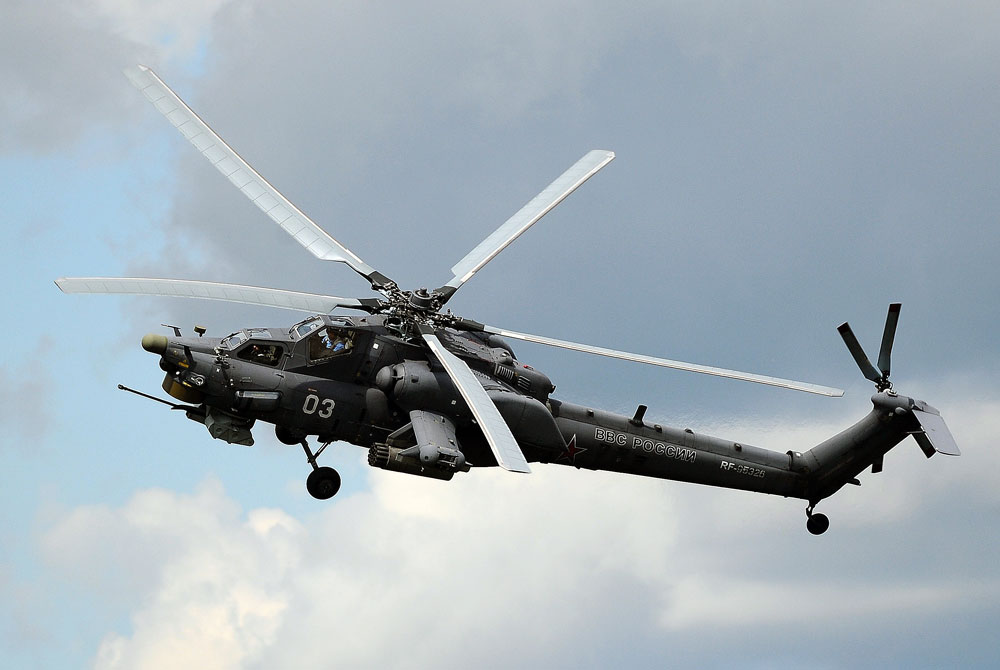 Mi-28N helicopter crashed in Syria