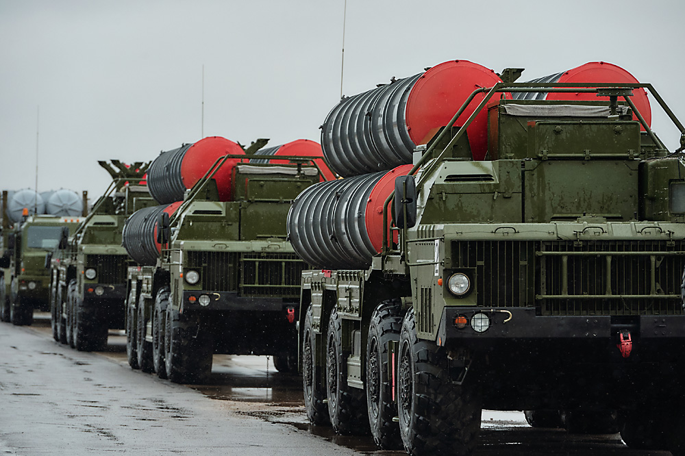 S-400 air defence missile systems.