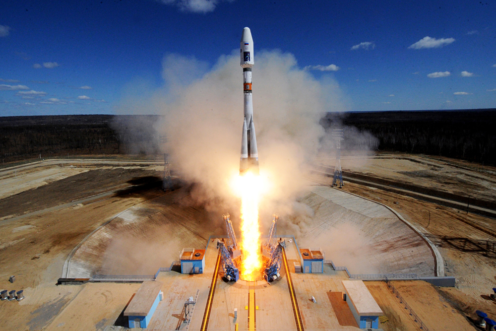 Il razzo Soyouz-2.1a con a bordo tre satelliti è stato lanciato con successo nello spazio il 28 aprile dal nuovo cosmodromo Vostochnyj. 