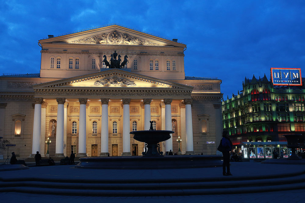 The Bolshoi Theater in central Moscow. 