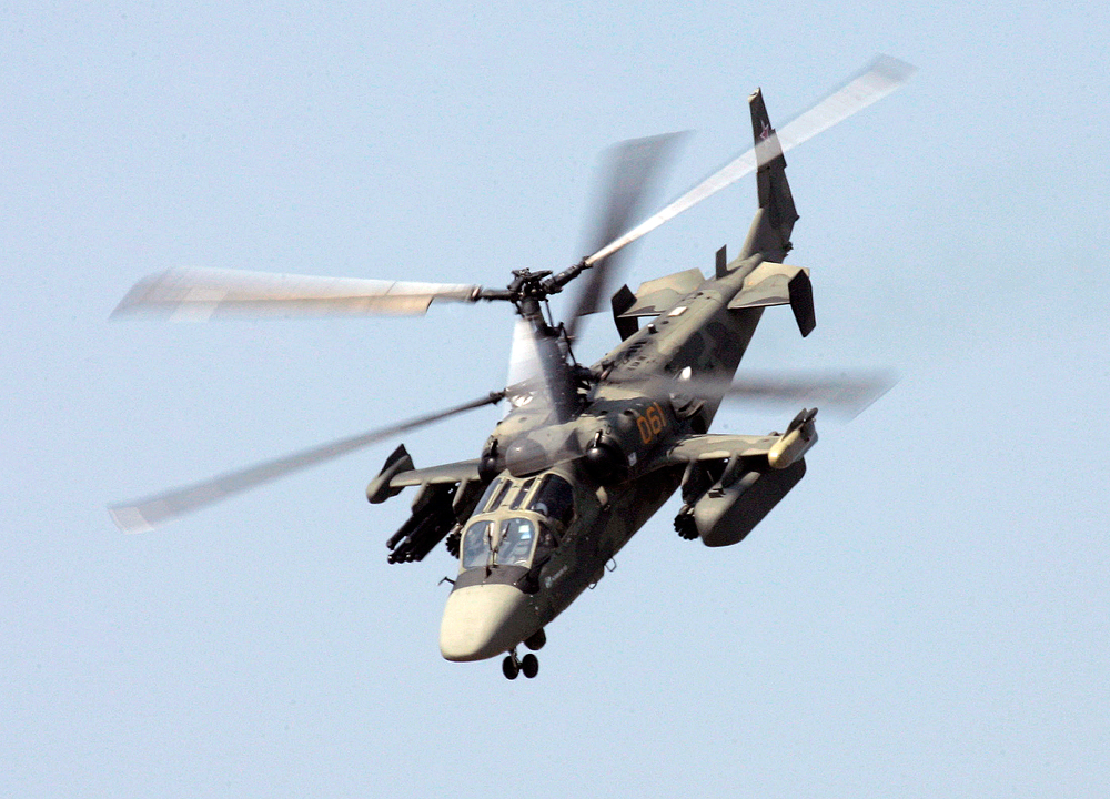 攻撃ヘリコプターKa-52「アリガトル」＝
