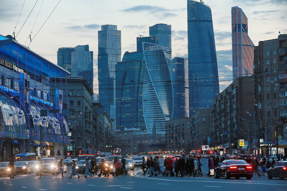 Le centre d'affaires Moscow City, Moscou.