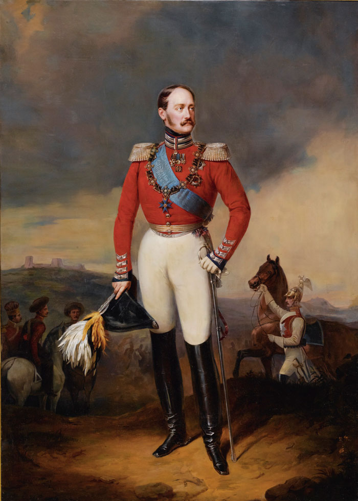 Some believe that the defeat in the Crimean War led to Nicholas I's sudden death in March 1855 at age 58. // A portrait by Franz Krüger