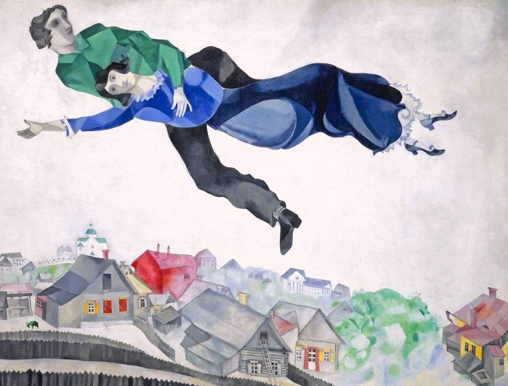 Sopra la città, Marc Chagall.
