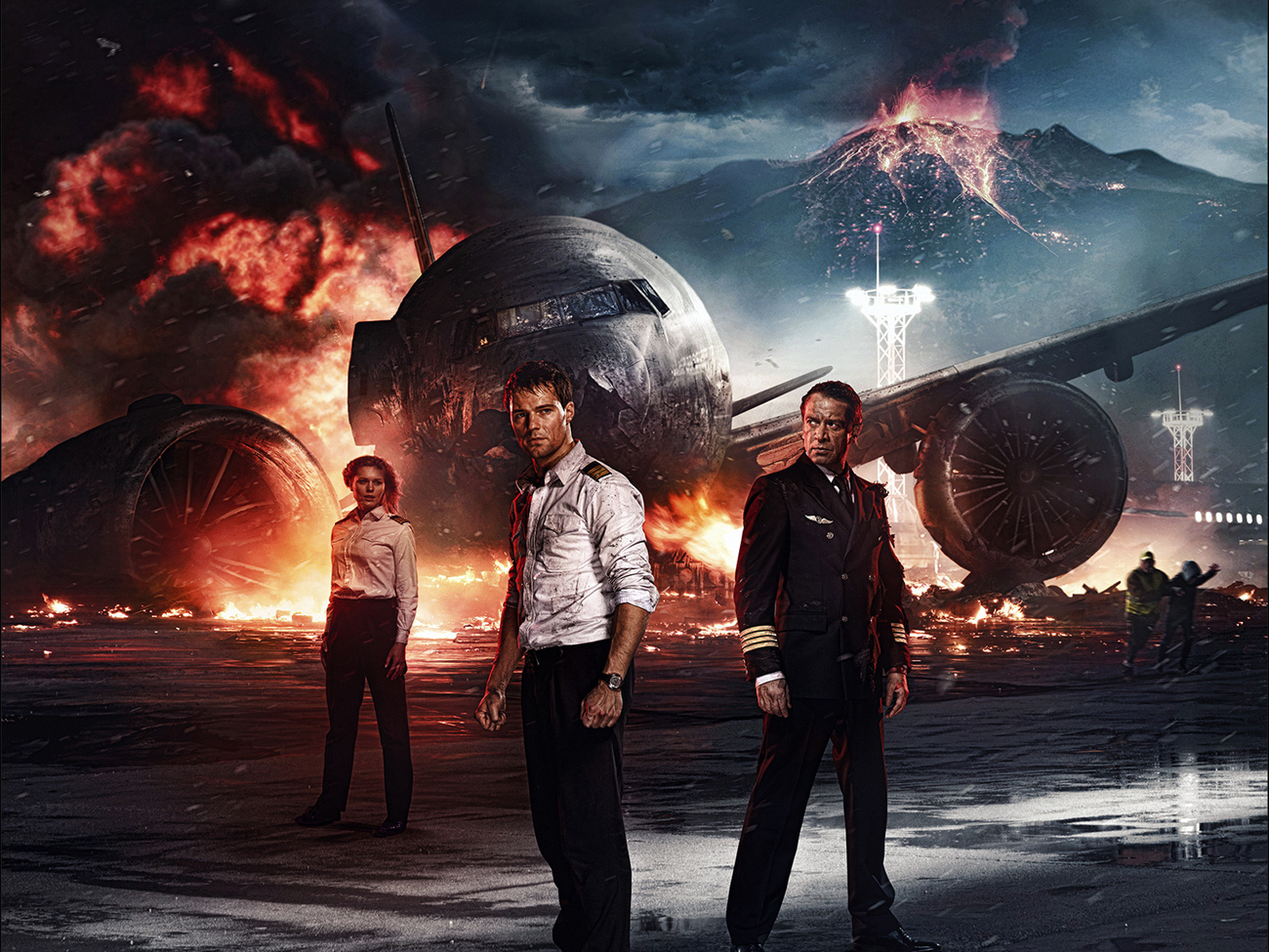 Cartaz do filme  “Flight Crew”, lançado em abril na Rússia