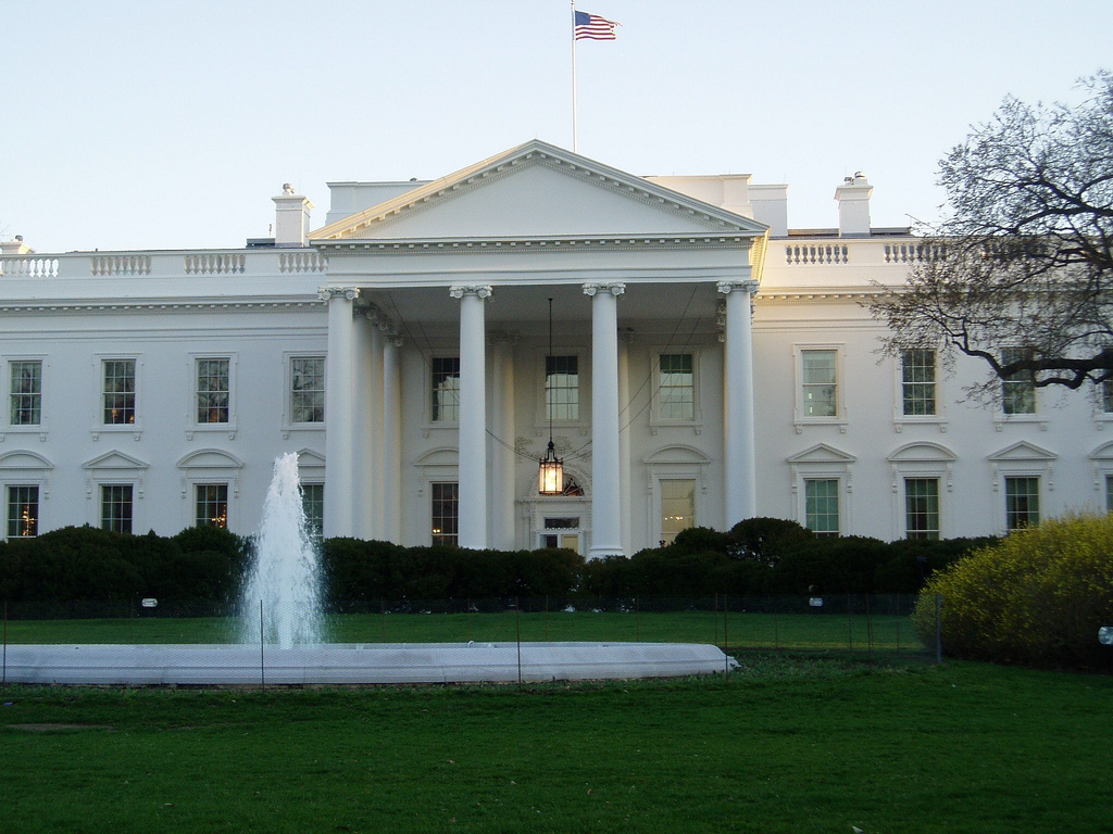 Белата куќа во Вашингтон.