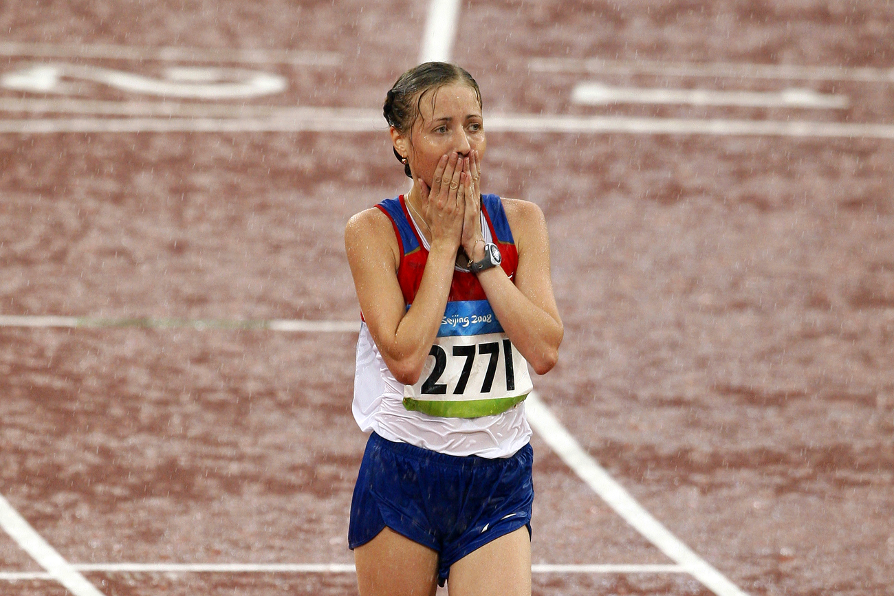 Olga Kaniskina, atleta russa specializzata nella marcia.