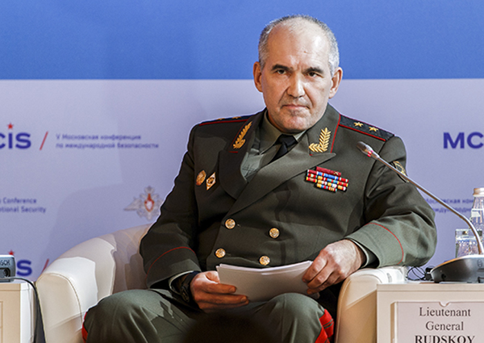 Kepala Staf Umum Direktorat Operasional Utama Rusia Letjen Sergei Rudskoi.