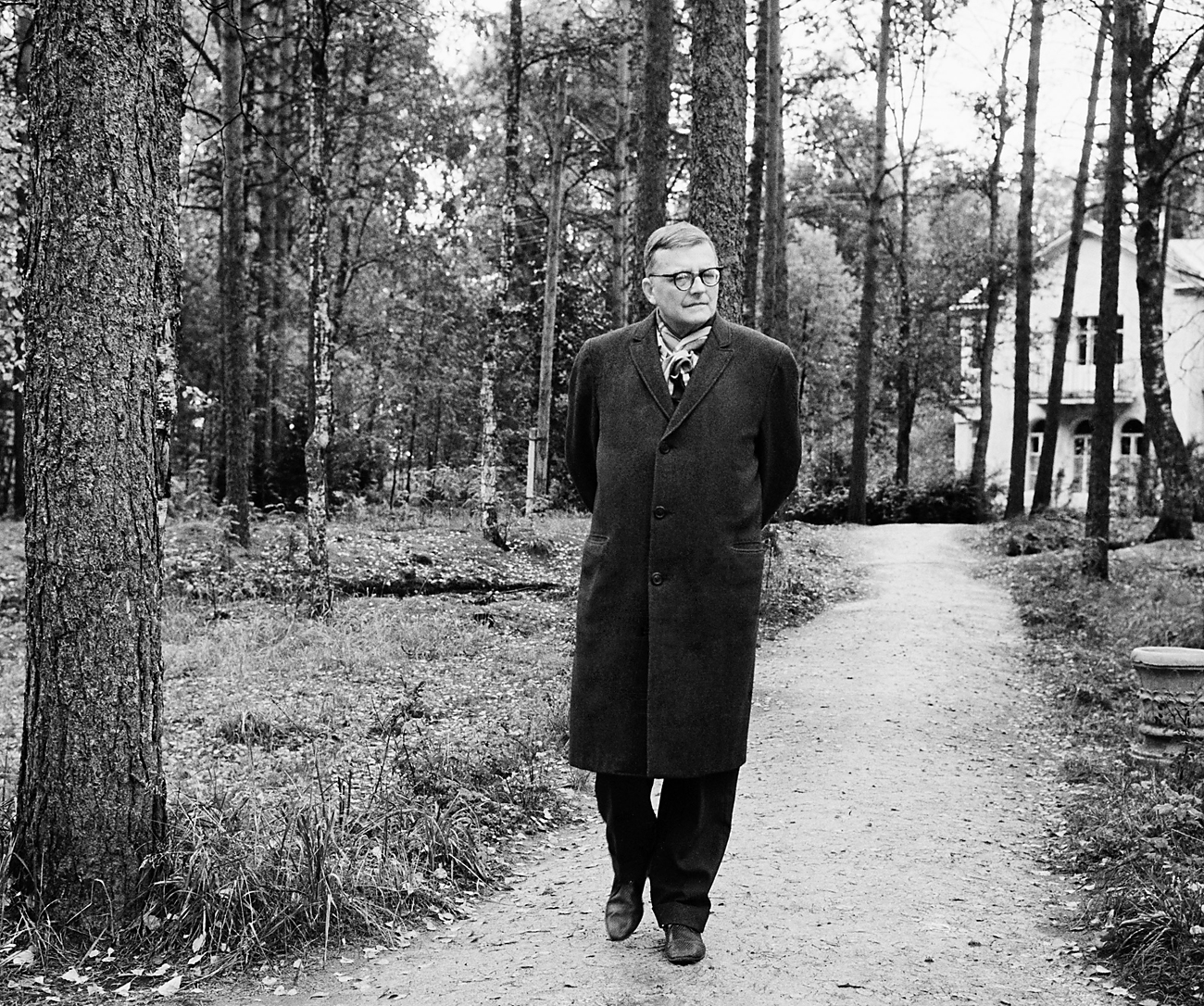 Il compositore Dmitrij Shostakovich a Leningrado.