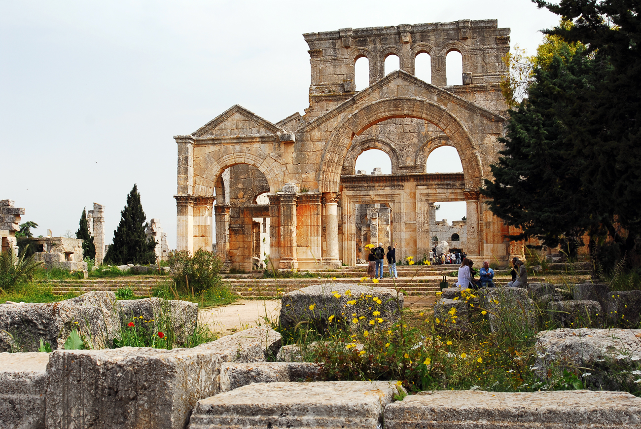 The remains of the Monastery of St. Simeon, Syria.