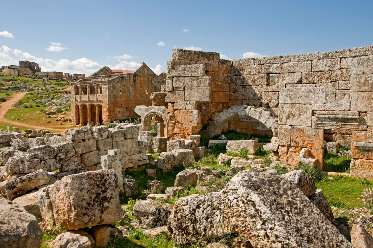 Serjilla Dead Cities Syria Byzantine Christian 5 th Century Jebel Riha between Hama Aleppo