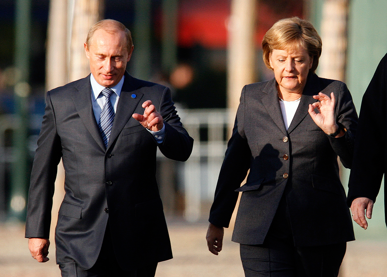 Angela Merkel e Vladimir Putin nel 2007.