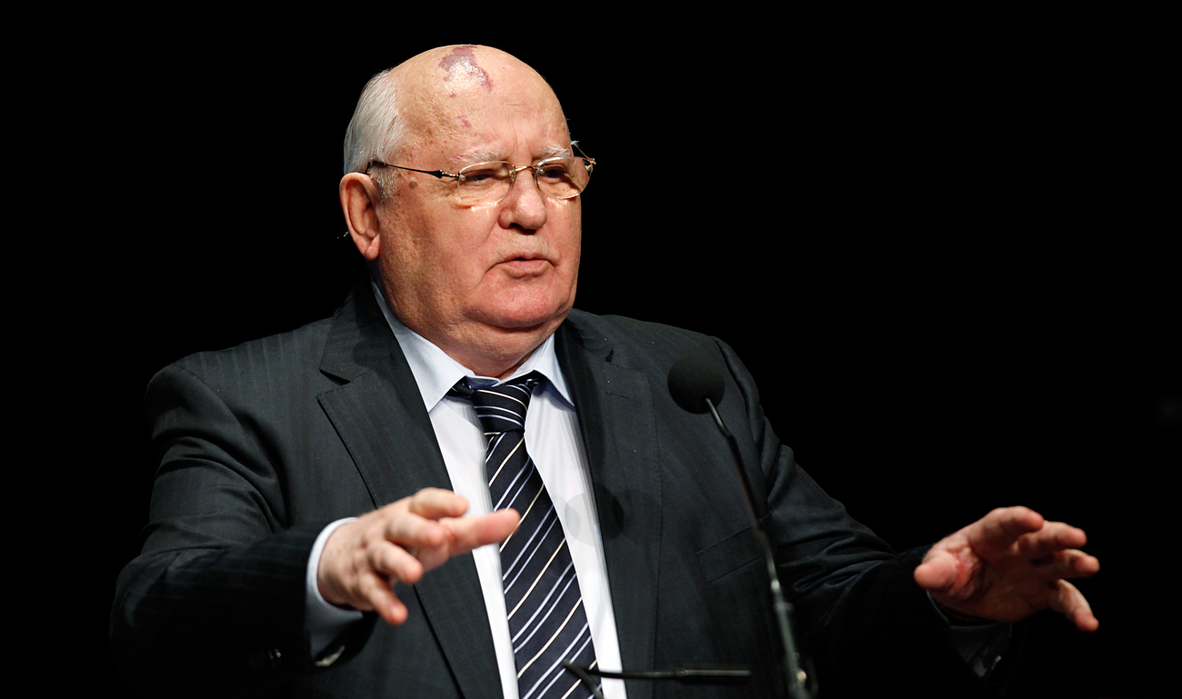 Mantan pemimpin Soviet Mikhail Gorbachev.