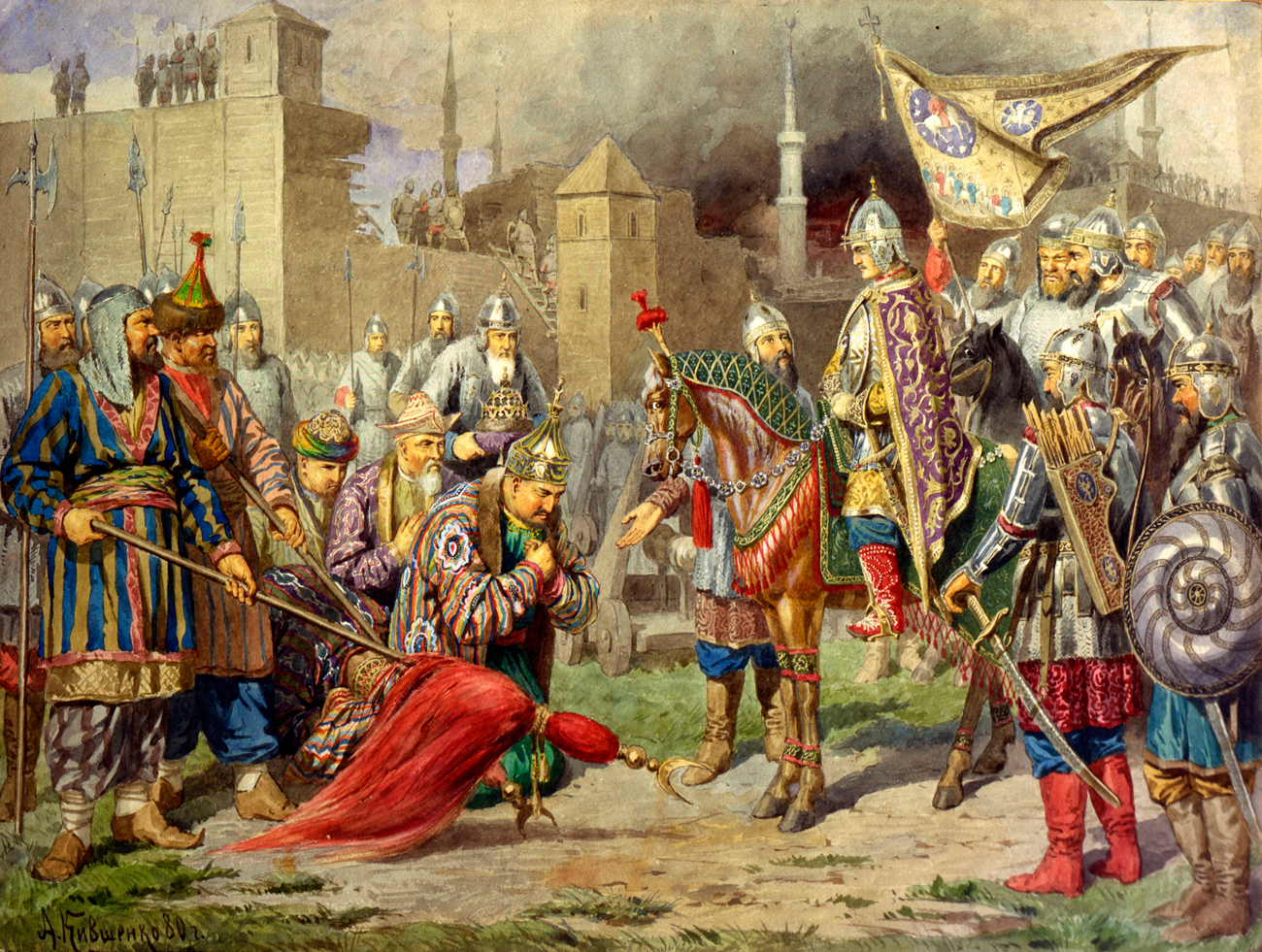 イワン雷帝はカザン・ハン国を1552年に併合した＝