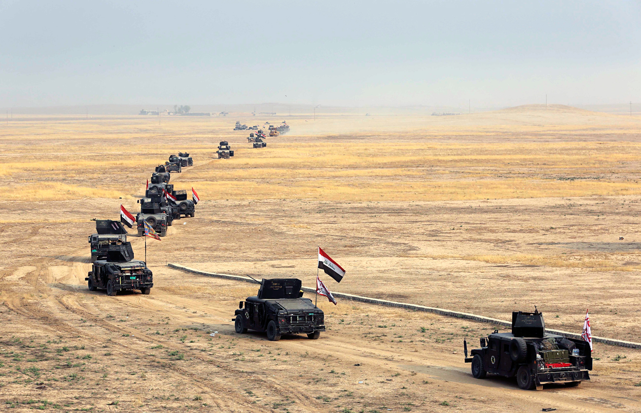 Pasukan antiteroris Irak bersiap menyerang ISIS untuk merebut kembai kota Mosul.